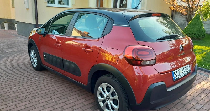 Citroen C3 cena 42900 przebieg: 30000, rok produkcji 2018 z Zelów małe 407